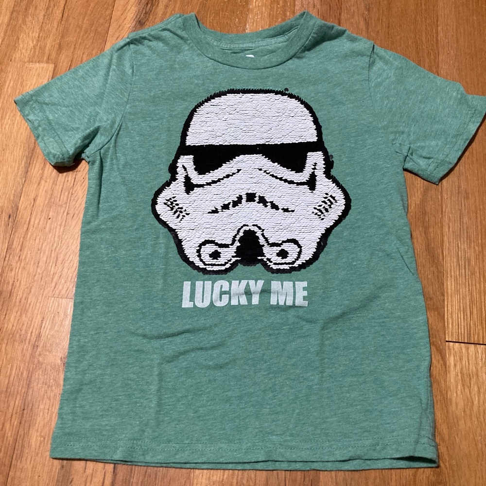 Great condition Storm Trooper St Patrick’s sequin shirt.